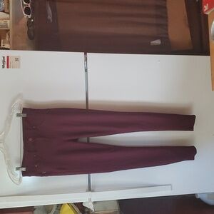 YMI Mid Rise Burgundy Skinny  Strech Pants Size 9